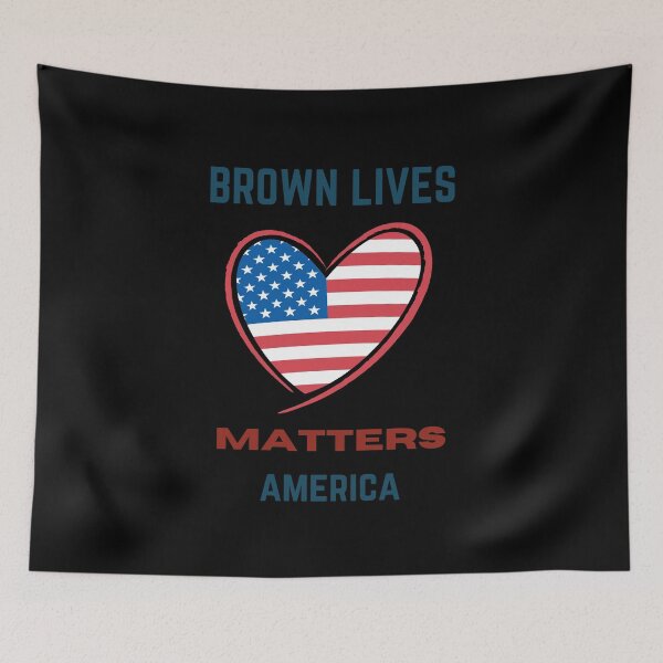 Item preview, BROWN LIVES MATTER AMERICA designed and sold by FestivityFinds.