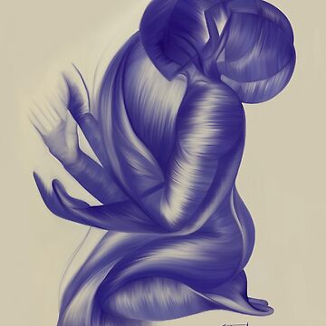 Artwork thumbnail, Echoes in Indigo (Indigo) by Larajtrad