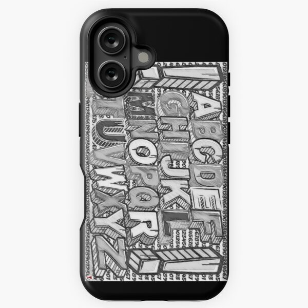 Item preview, Alphabet. Modèle 2 noir et blanc. designed and sold by Vinidal.