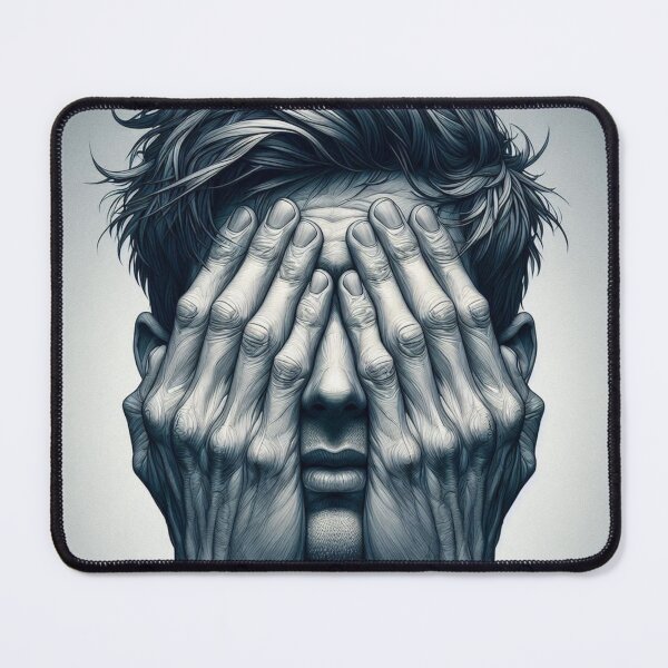 Item preview, Both hands cover the eyes designed and sold by APOLLO TWENTY ONE.