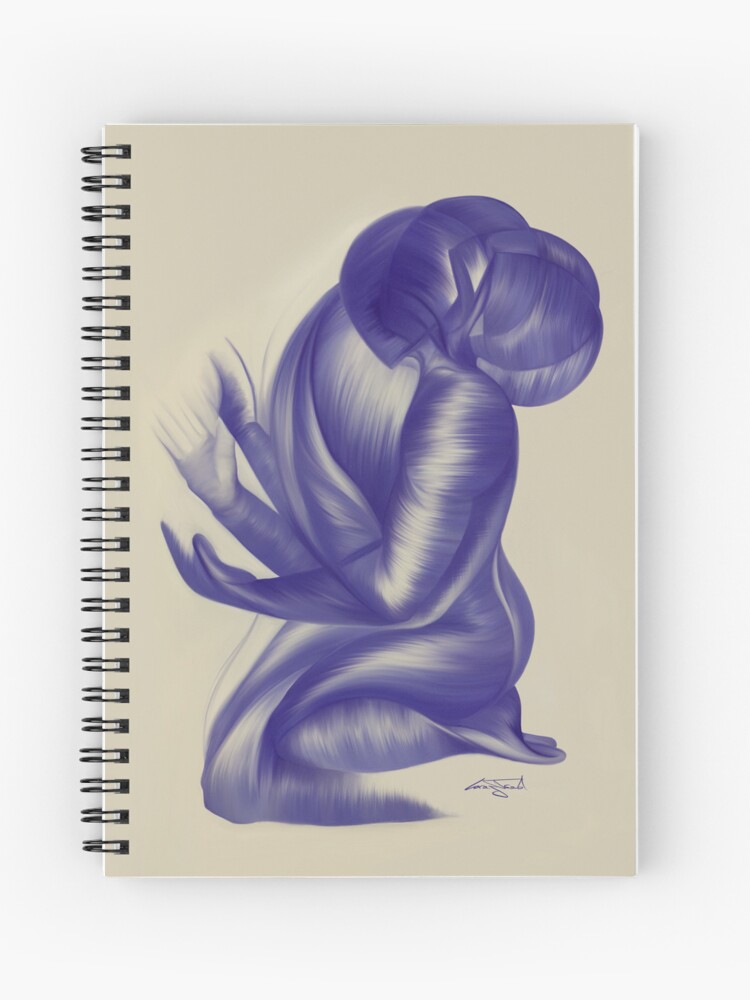Thumbnail 1 of 3, Journal, Echoes in Indigo (Indigo) designed and sold by Larajtrad.