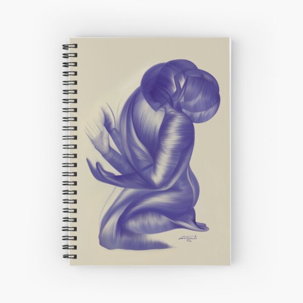 Echoes in Indigo (Indigo) Spiral Notebook