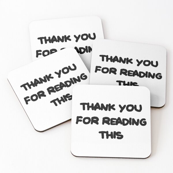 Item preview, Thank you for reading this quote graffiti designed and sold by JashJhaveri.