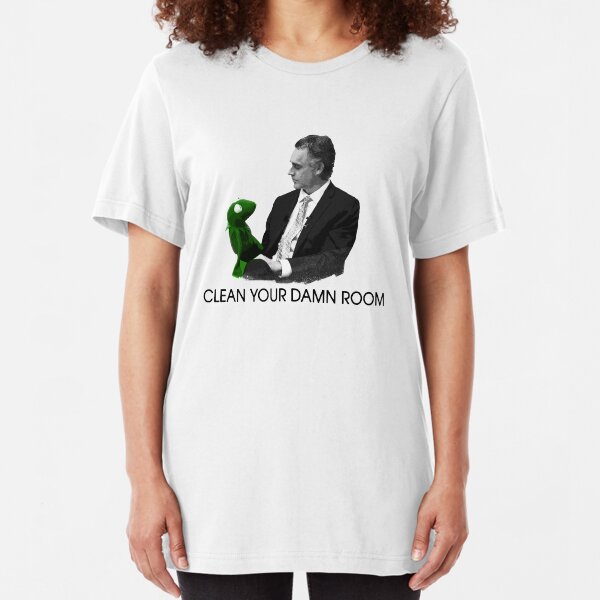 Jordan Peterson - Clean Your Damn Room Slim Fit T-Shirt