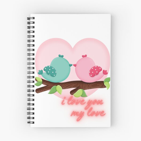 Item preview, Love Birds with Heart and Message designed and sold by shineAida.
