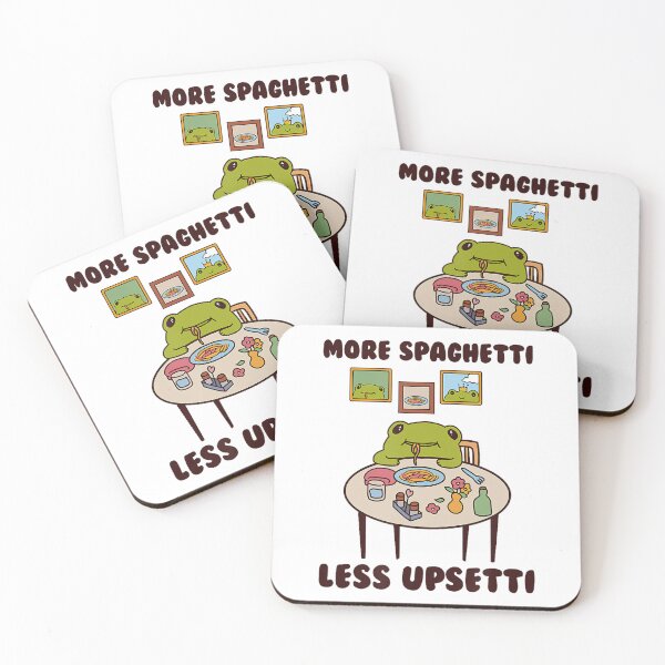 Item preview, Frog Savoring A Plate Of Pasta More Spaghetti Less Upsetti designed and sold by DreamyNature.
