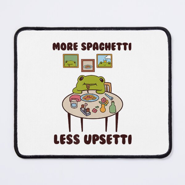 Item preview, Frog Savoring A Plate Of Pasta More Spaghetti Less Upsetti designed and sold by DreamyNature.