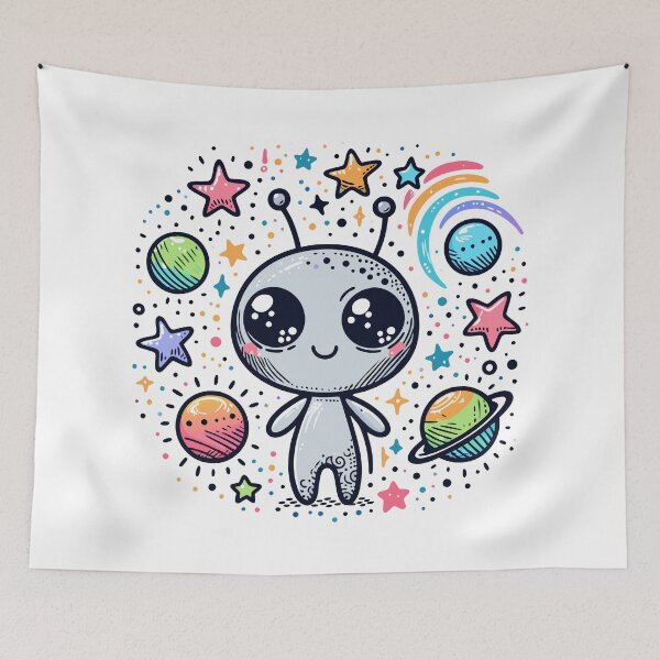Item preview, Adorable Alien Adventure designed and sold by Delemore Art.