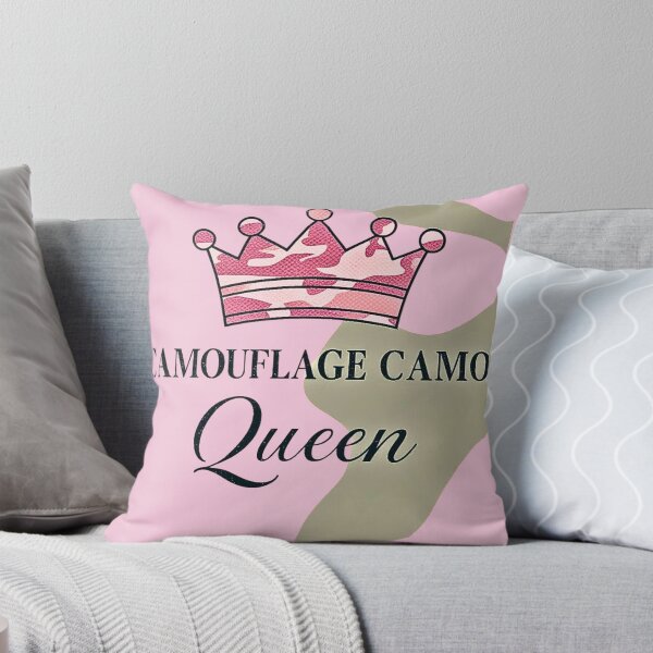 Item preview, Modern Pink Camo Queen Bold Pattern Style designed and sold by CamouflageLab.
