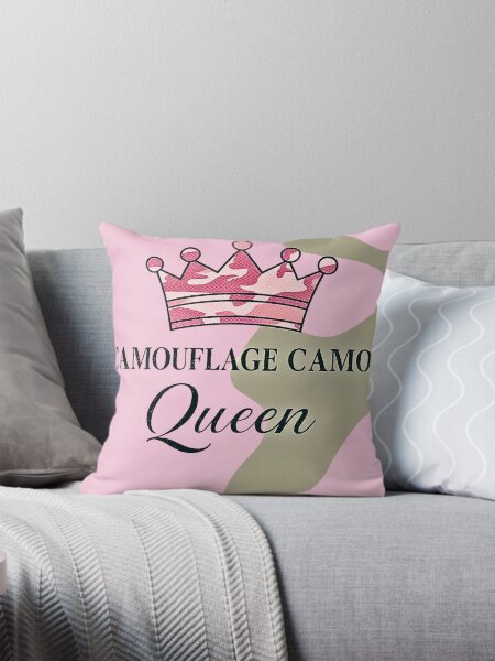 Artikel-Vorschau von Trendy Rosa Camouflage Königin Krone Minimalistische Camo Krone, designt und verkauft von CamouflageLab.