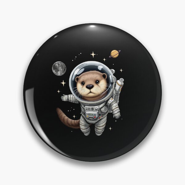 Item preview, Modern Trendy Funny Cute Otter Astronaut in Space  designed and sold by SOUFIANE1991.