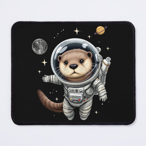 Item preview, Modern Trendy Funny Cute Otter Astronaut in Space designed and sold by SOUFIANE1991.