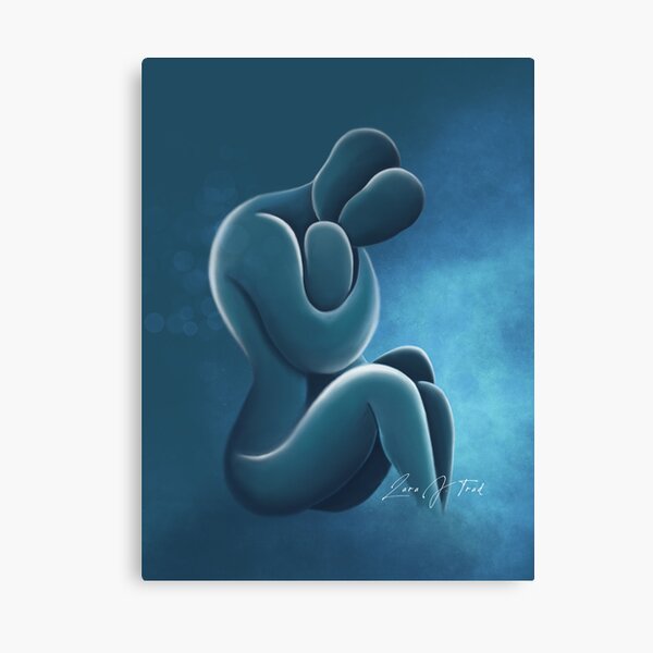 The Last Embrace – Emotional Figurative Art by Lara J. Trad Canvas Print