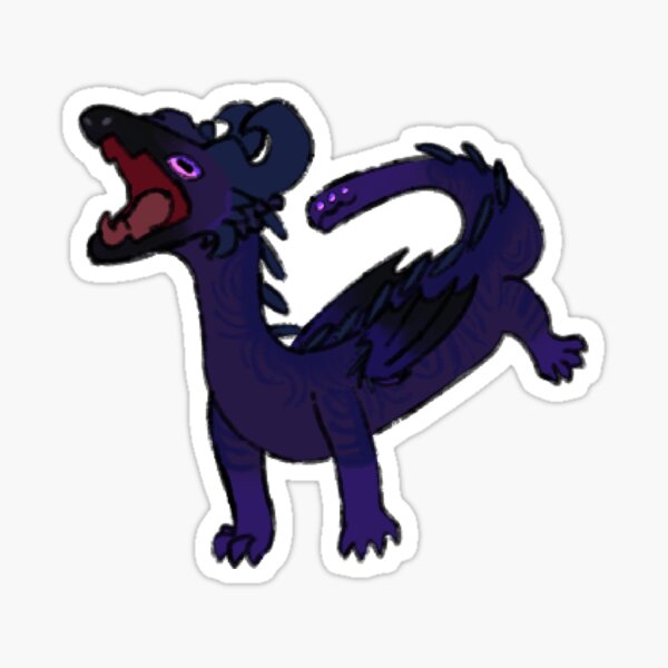 Vista previa del artículo con la obra «Dragón Drepy|dragón uzi|drones asesinos como dragones|», diseñado y vendido por RandomLynxInBeanie.