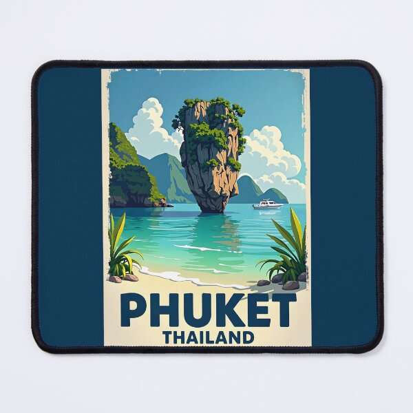 Item preview, A Pop Art Travel Print of Phuket - Thailand designed and sold by StudioRedKoala.