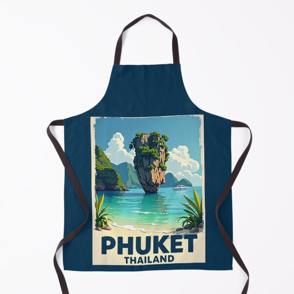 Item preview, A Pop Art Travel Print of Phuket - Thailand designed and sold by StudioRedKoala.