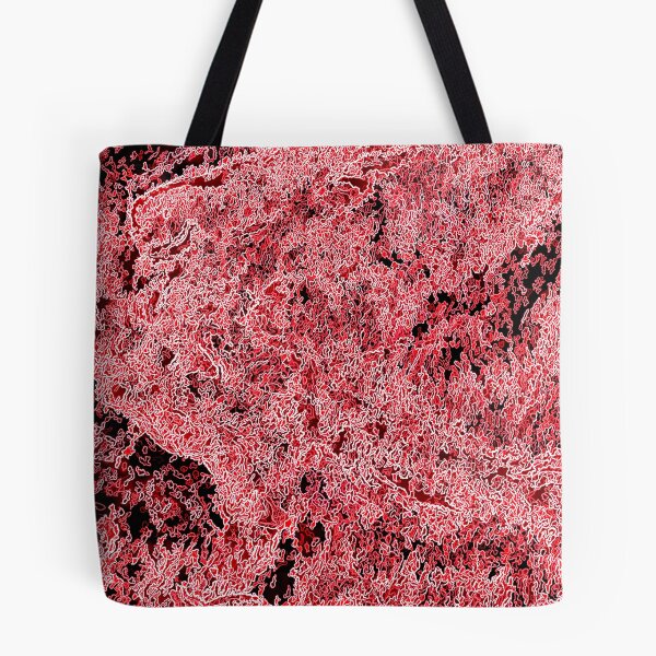 Item preview, Chaotic abstract red patterns. designed and sold by fishwithout.
