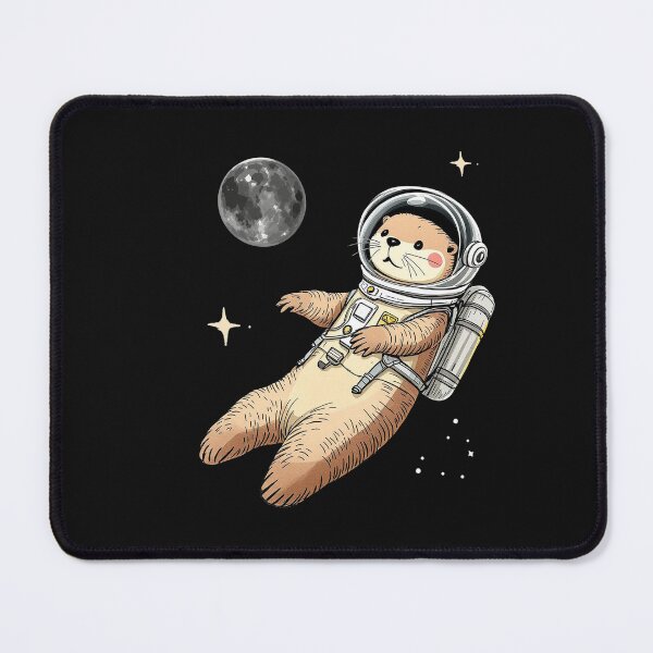 Item preview, Modern Trendy Funny Cute Otter Astronaut in Space designed and sold by SOUFIANE1991.
