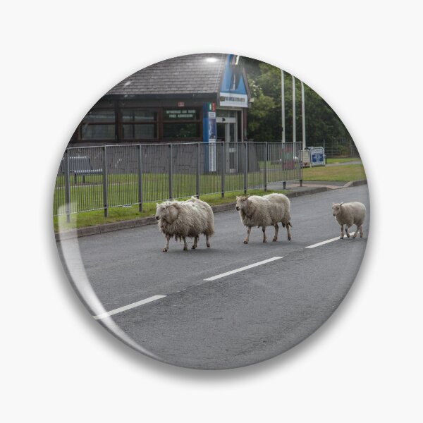 Item preview, Sheep Crossing the Road in a Rural Setting designed and sold by David Patterson.
