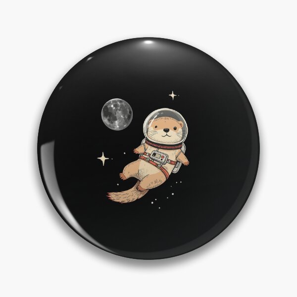 Item preview, Modern Trendy Funny Cute Otter Astronaut in Space  designed and sold by SOUFIANE1991.