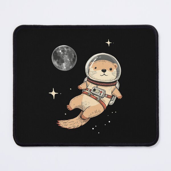 Item preview, Modern Trendy Funny Cute Otter Astronaut in Space designed and sold by SOUFIANE1991.