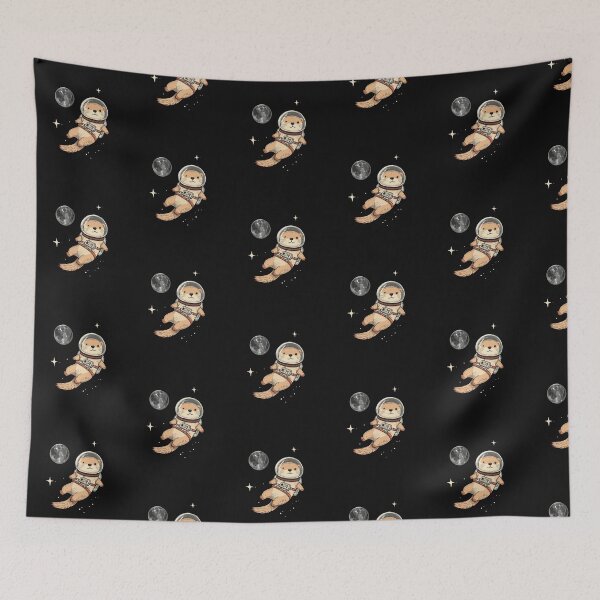 Item preview, Modern Trendy Funny Cute Otter Astronaut in Space  designed and sold by SOUFIANE1991.