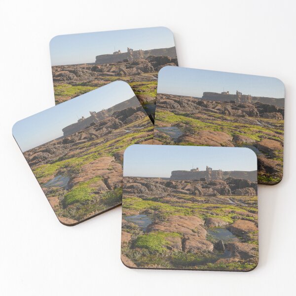 Item preview, Coastal Rock Formations with Tynemouth Priory Castle  designed and sold by David Patterson.