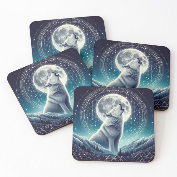 Item preview, Shadow wolf with the moon designed and sold by APOLLO TWENTY ONE.