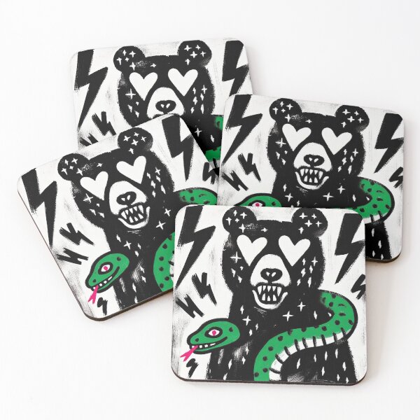Item preview, Electric Love Bear & Serpent designed and sold by zzz888.