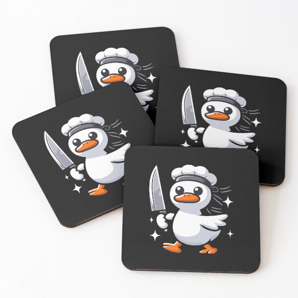 Item preview, Chef Duck with Knife designed and sold by Emegan Print Art.