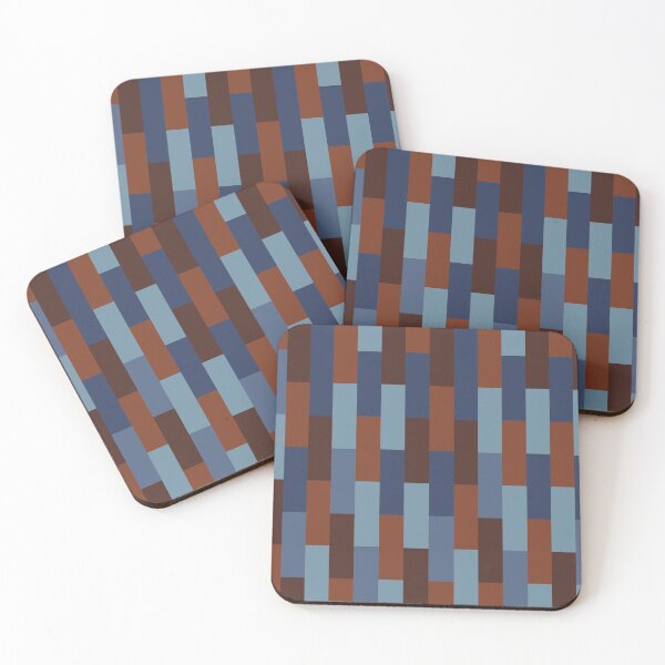 Item preview, Blue and Brown Geometric Rectangles designed and sold by OneThreeSix.