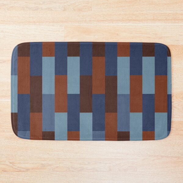 Item preview, Blue and Brown Geometric Rectangles designed and sold by OneThreeSix.