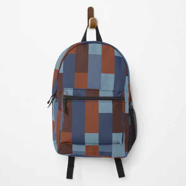 Item preview, Blue and Brown Geometric Rectangles designed and sold by OneThreeSix.