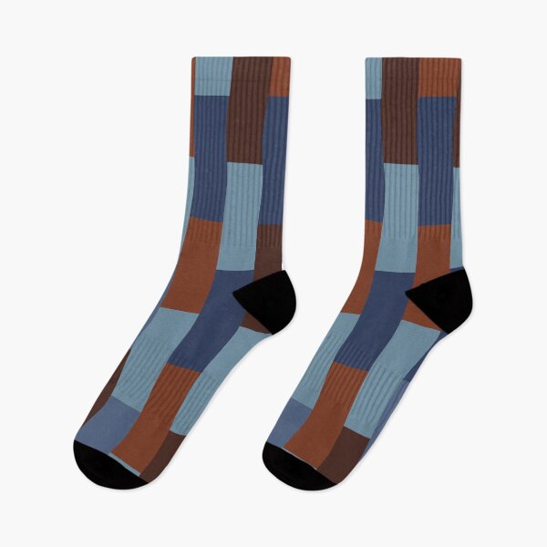 Item preview, Blue and Brown Geometric Rectangles designed and sold by OneThreeSix.