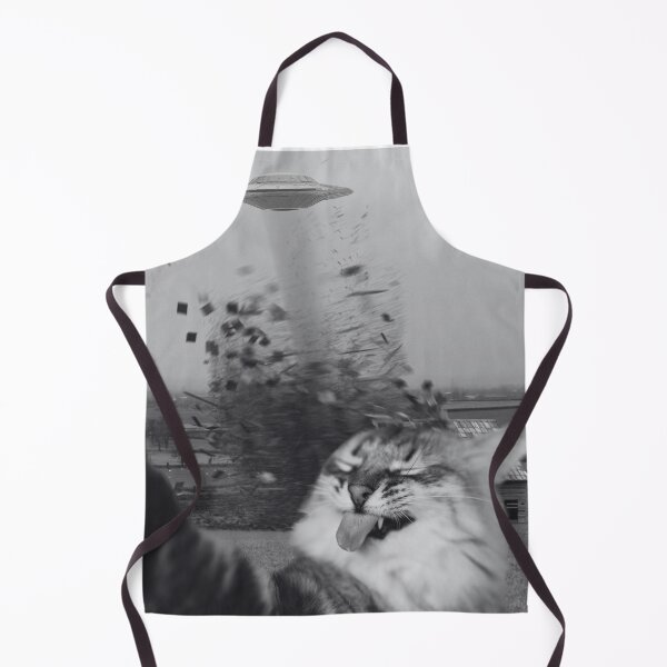 Item preview, Cat UFO Selfie Meme Funny Alien T-Shirt for Cool Pet Lovers designed and sold by InkWhirl.