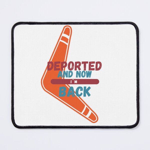 Item preview, Deported & Back | Funny Boomerang  Retro Style designed and sold by GraficiarniaAK.