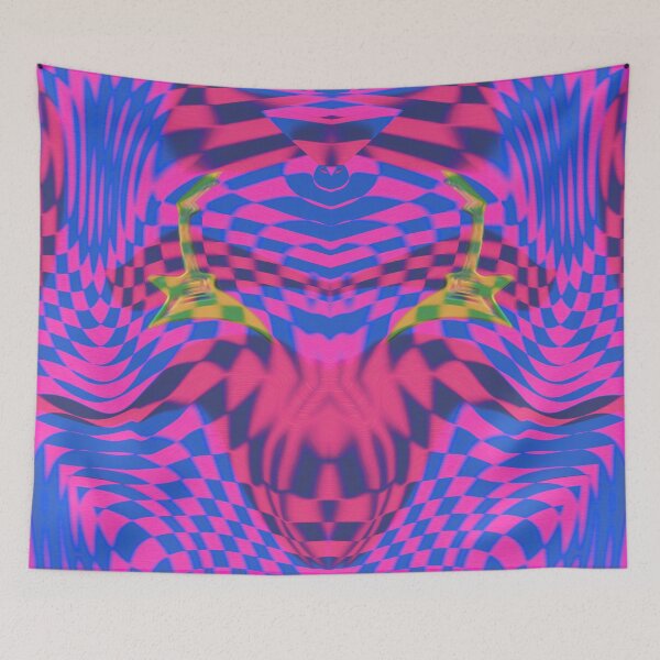 Item preview, VICTOR VASARELY VARIABLE GEOMETRY CHECKERBOARD ART MUSIC GUITAR ANIMAL ABSTRACT PAINTING ##1 designed and sold by Ralek.