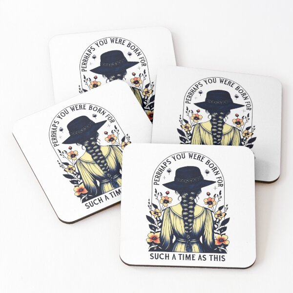 Item preview, Vintage Illustration of a Woman in a Wide-Brimmed Hat – Perhaps You Were Born for Such a Time as This designed and sold by Colorful-Garden.