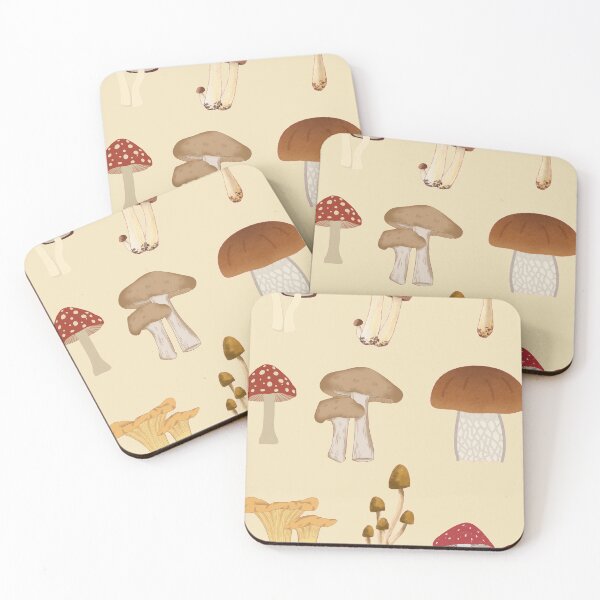 Item preview, Illustration of different types of mushrooms. designed and sold by A-Szczesniak.