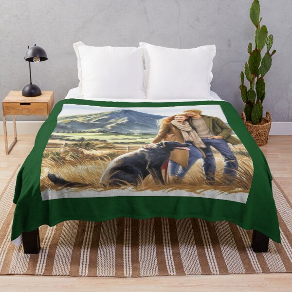 Item preview, Watercolor of a couple with a black Labrador in front of Taranaki mountain in New Zealand designed and sold by CristalleLisa.