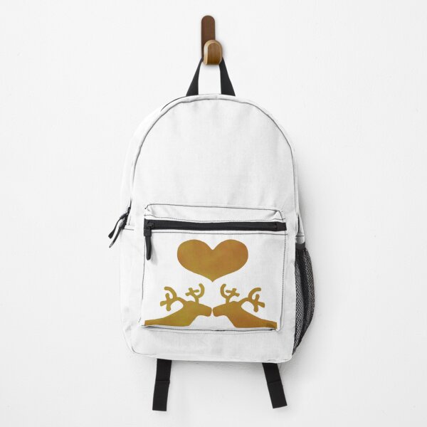 Item preview, Golden Reindeer couple on white designed and sold by CreaTwinkles.