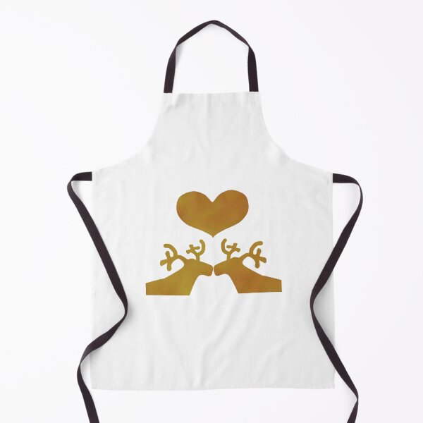 Item preview, Golden Reindeer couple on white designed and sold by CreaTwinkles.