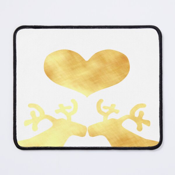 Item preview, Golden Reindeer couple on white designed and sold by CreaTwinkles.
