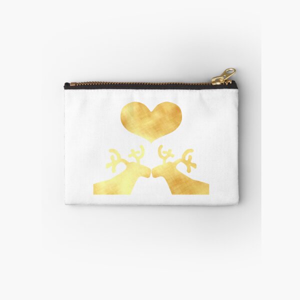 Item preview, Golden Reindeer couple on white designed and sold by CreaTwinkles.