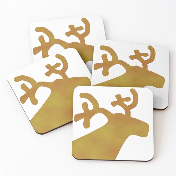 Item preview, Golden Reindeer on white designed and sold by CreaTwinkles.