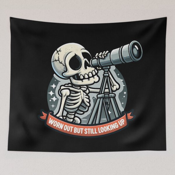 Item preview, Worn Out But Still Looking Up designed and sold by Funny Vintage Stickers And T-Shirts.