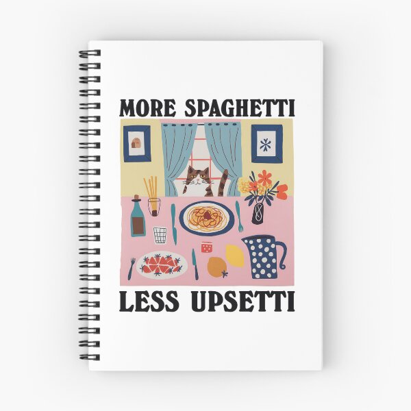 Item preview, More Spaghetti Less Upsetti Cat Funny designed and sold by DreamyNature.