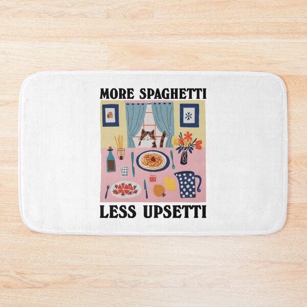 Item preview, More Spaghetti Less Upsetti Cat Funny designed and sold by DreamyNature.