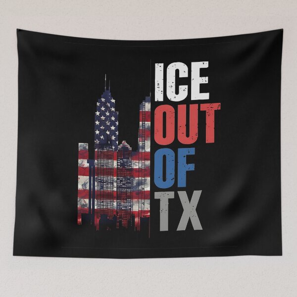 Item preview, ICE OUT OF TX ABOLISH ICE designed and sold by FestivityFinds.