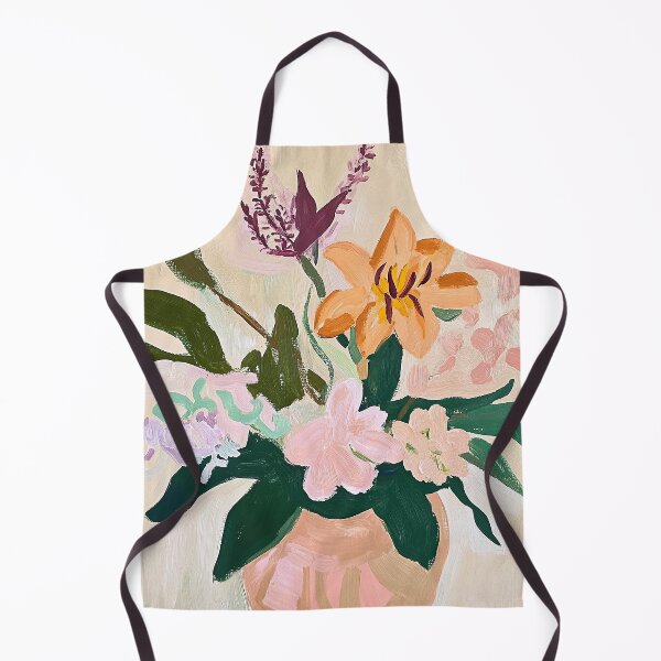 Artikelvorschau, Vase Floral Beige Fauvismus Blumen  entworfen und verkauft von ArtHouseNiklas.